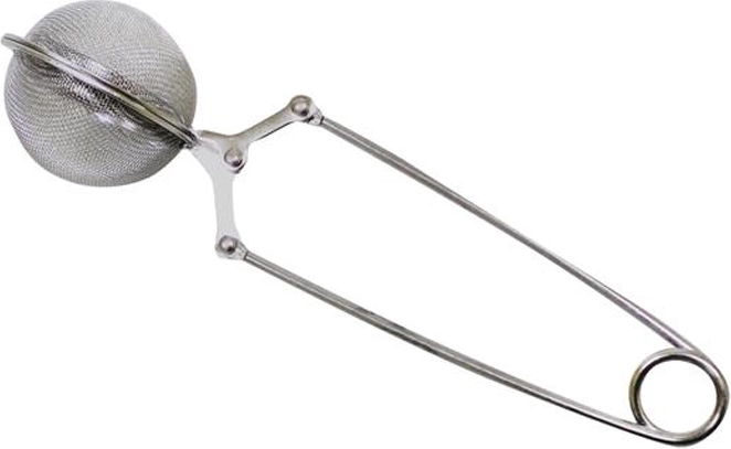 Nerezové čajítko s pérkem 14,5 × 3,5 cm