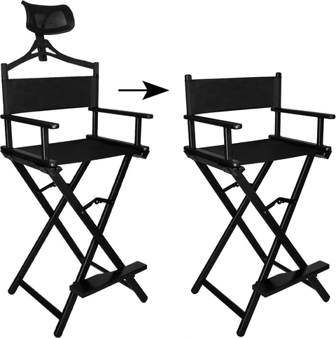 Hliníkové křeslo na líčení se zaglavníkem