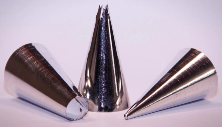 Sada zdobicích špiček 3 ks, pocínovaný plech, mix tvarů