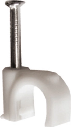 Solight kabelové příchytky na kabel 7 mm bílé (100 ks)