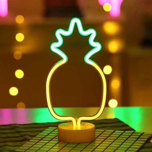 Dekorativní LED neonová lampa ananas