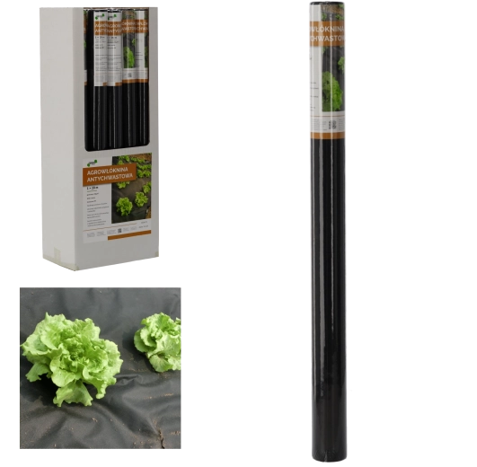 Agrotextilie proti plevelu 1 × 20 m černá 50 g/m²