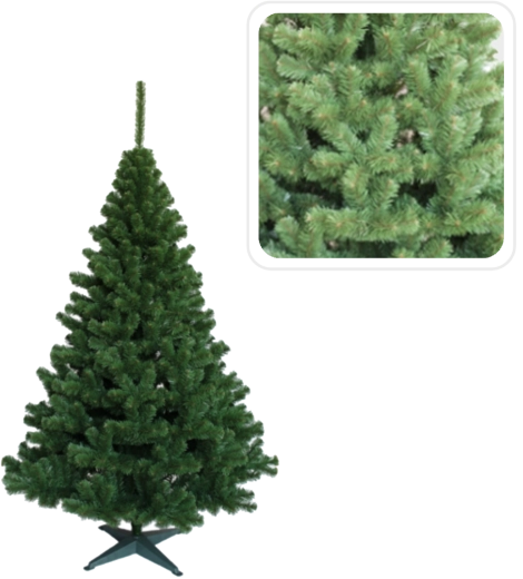 Umělý vánoční stromek jedle zelený 150 cm - 1 kus