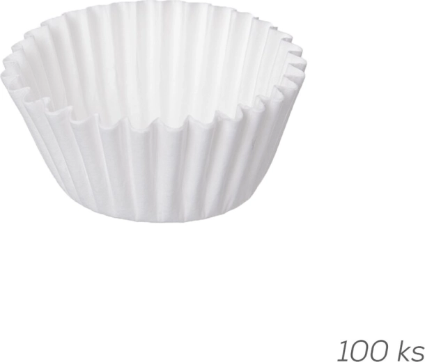 Cukrářský papírový košíček 3,1 cm bílý 100 ks