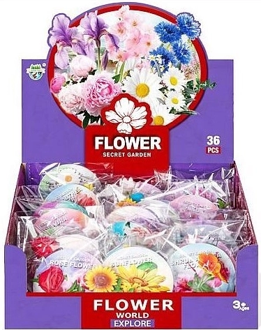 Dekorativní květ 7 cm – mix 12 variant (36 ks/box)
