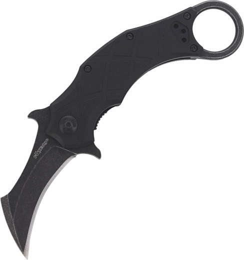 Zavírací taktický nůž FOX Knives Edge The Claw 2 karambit 6,9 cm černý