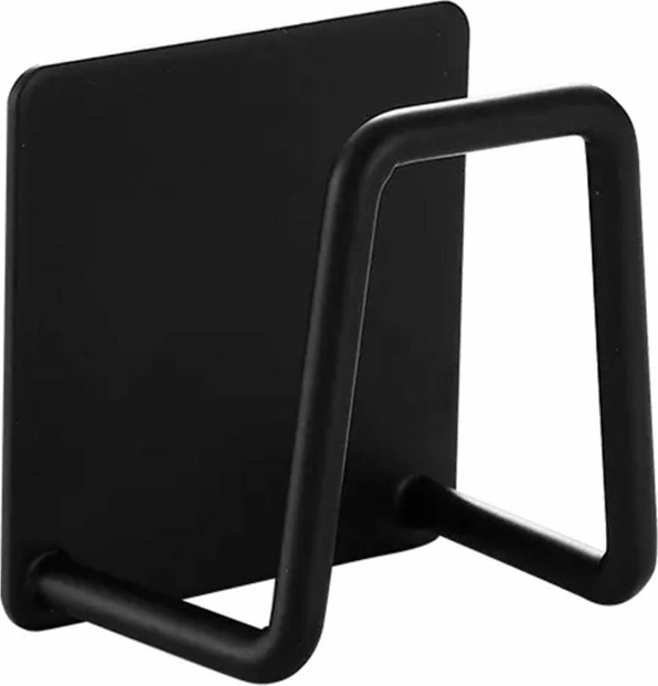 Černý držák na kuchyňskou houbu