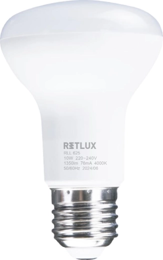 Retlux LED žárovka spot R63 E27 10 W 4000 K