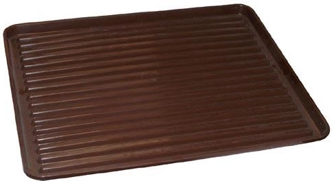 Odkapávač na nádobí 50 × 40 cm hnědý plast