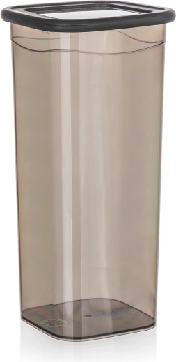 Dóza na potraviny Lissa 1,8 l čtvercová kouřová