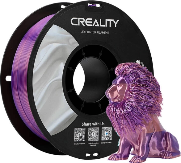 Silk PLA filament Creality růžovo‑fialový 1,75 mm