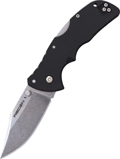 Cold Steel Mini Recon 1 Clip Point – malý kapesní nůž 7,2 cm, černý, GRN