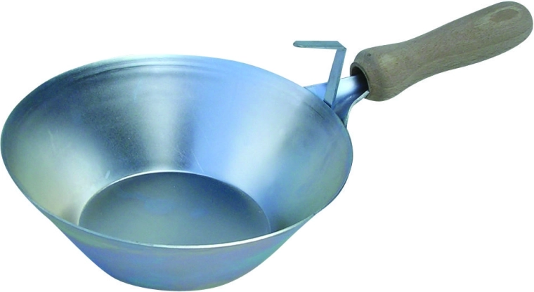 Zednická naběračka s dřevěnou rukojetí 160 mm