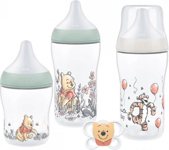 NUK Perfect Match Disney Winnie the Pooh sada kojeneckých lahví a dudlíku