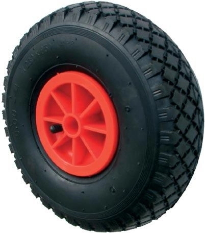 Kolo k rudlíku 260 mm nafukovací s plastovým diskem, náboj 20 mm