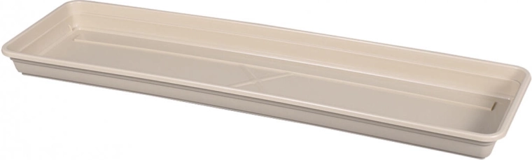 Miska pod truhlík Lobelia Modern 40 cm světle hnědá