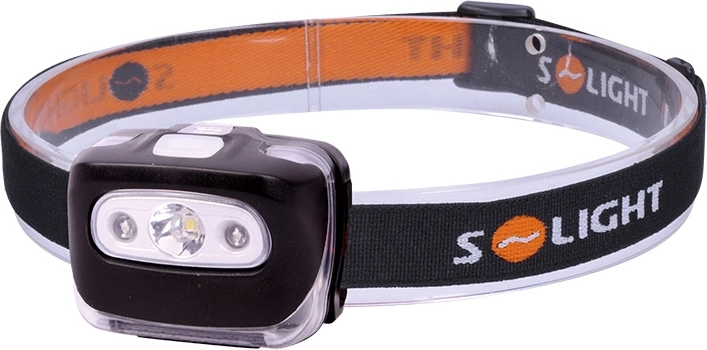 Solight LED čelová svítilna 3 W s červeným světlem na 3× AAA - 1 kus