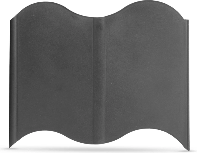 Zahradní plastový obrubník černý 15 × 14 cm – 20 kusů
