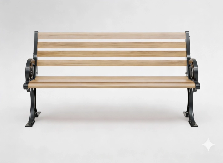 Hliníková zahradní lavice Charlotte 150 × 58 × 74 cm