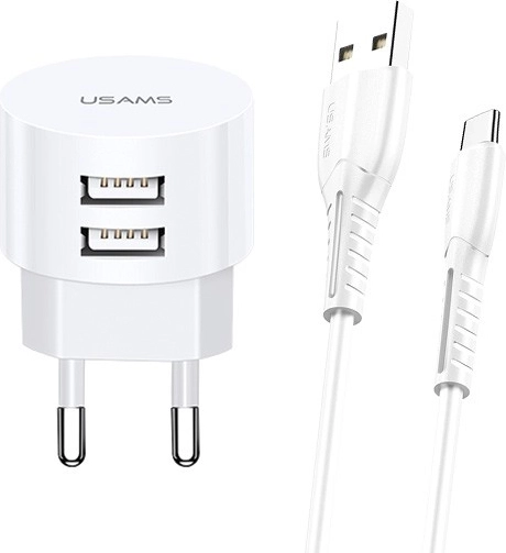 Nabíječka USAMS T20 s 2xUSB a microUSB