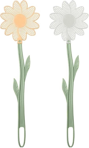 Plácačka na mouchy Květina 47 cm – mix barev