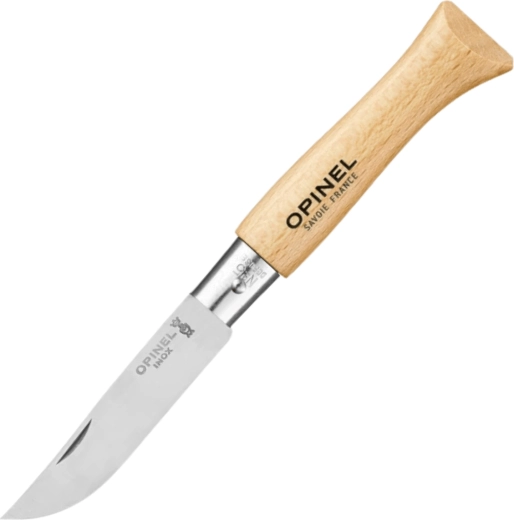 Opinel N°05 Inox kapesní nůž 6 cm z bukového dřeva