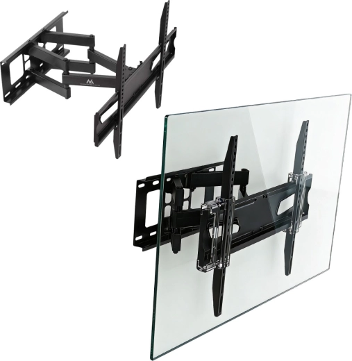 Nástěnný držák na TV 37–80" univerzální, max. 45 kg, VESA 600×400, černý
