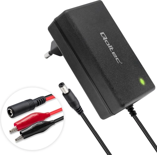 Nabíječka pro akumulátory AGM/GEL/STD 12 V, 2 A, 24 W s konektorem 5.5 × 2.1 mm, kabel 1.8 m