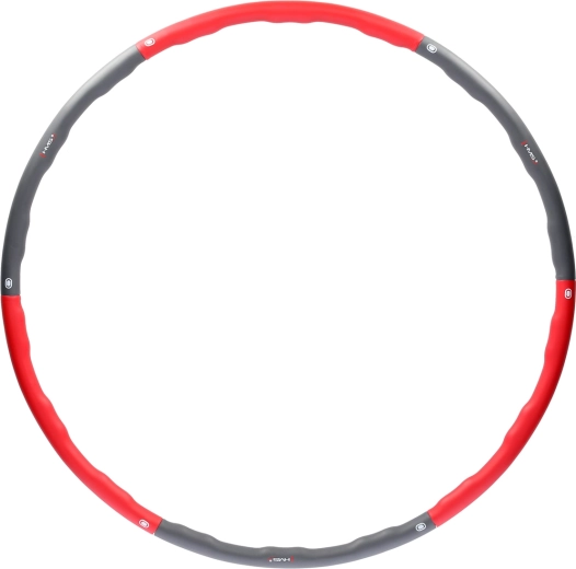 Masážní hula hoop obruč HMS, 100 cm – červená