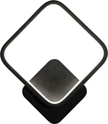 Nástěnný LED svítidlo 12 W, 20 × 23 cm, černé