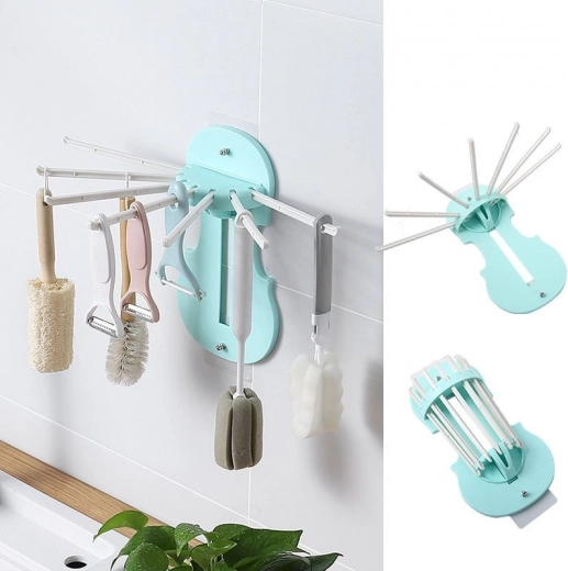 Háček na zavěšení kuchyňských doplňků – modrý