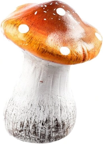 Keramická dekorace muchomůrka oranžová 8 cm