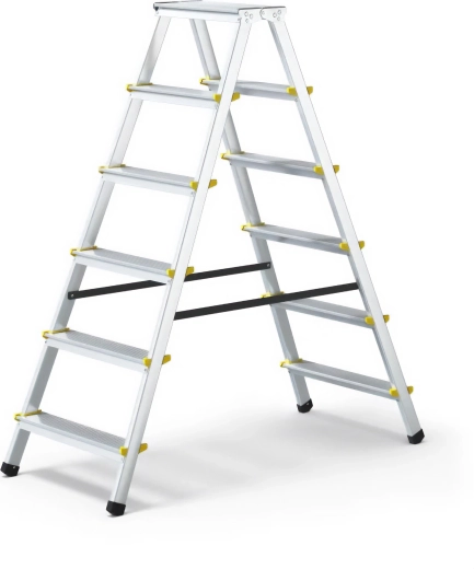 Oboustranné hliníkové schůdky 2x6 PROFI