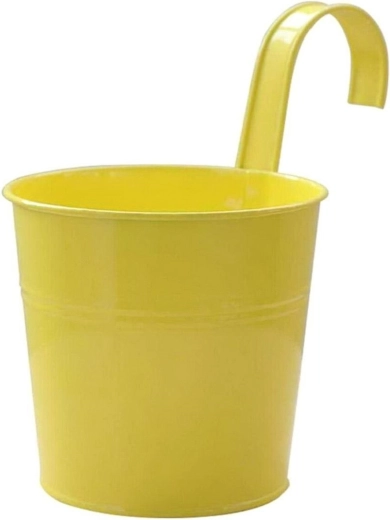 Závěsný balkónový květináč žlutý