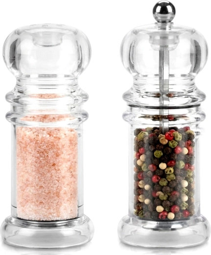 Akr ylový mlýnek na pepř a solnička, sada 2 ks Vilde
