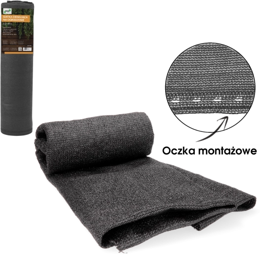 Zastínicí síť na plot antracit 1,5 × 25 m 135 g/m² 90 %