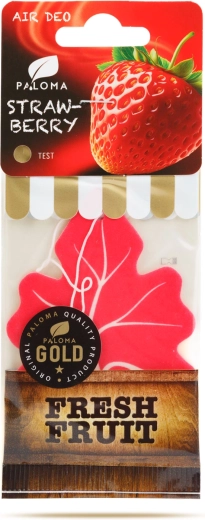 Paloma Gold Fresh Fruit Strawberry závěsný osvěžovač vzduchu do auta