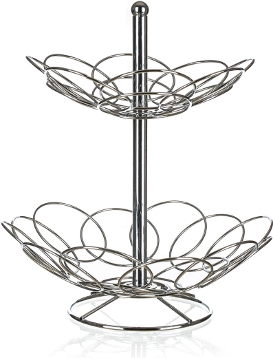 drátěný kuchyňský stojan LINEA 30 × 33 cm chrom