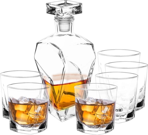 Sada na whisky Marco s karafou 0,75 l a 6 sklenkami 280 ml