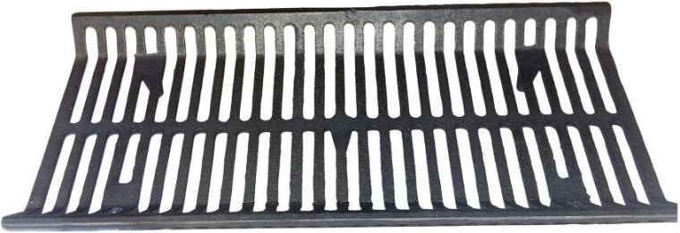Litinový košový rošt do krbů a grilů 222 × 483 mm
