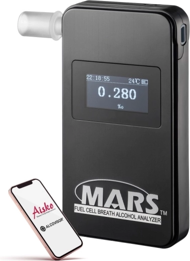 Alcovisor Mars BT bluetooth elektrochemický alkomat černý - 1 kus