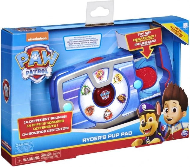 Tablet rydera PAW Patrol s 12–14 zvuky