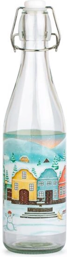 Skleněná láhev s patentním uzávěrem TORO 260 ml vesnička