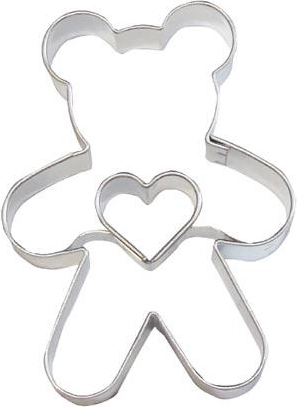 Vykrajovátko na cukroví medvídek se srdíčkem