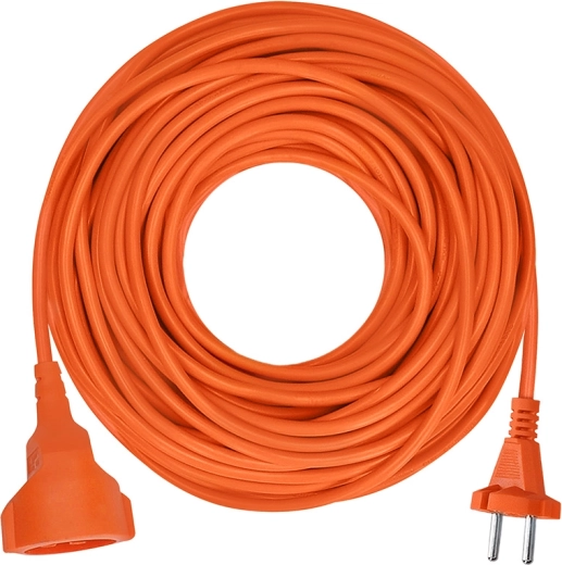 Solight prodlužovací přívod se spojkou 15 m, 2×1,5 mm², oranžový - 1 kus
