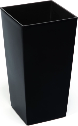 Květináč s vložkou Finezja 14 × 14 cm černý