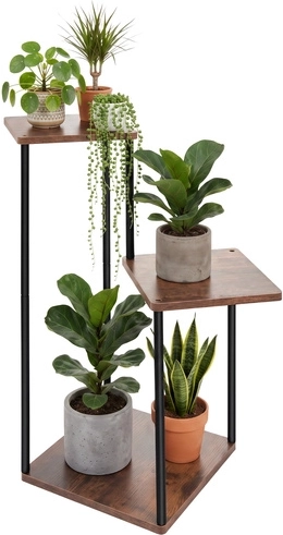 Gardlov stojan na květiny loft 78 cm, 3 police
