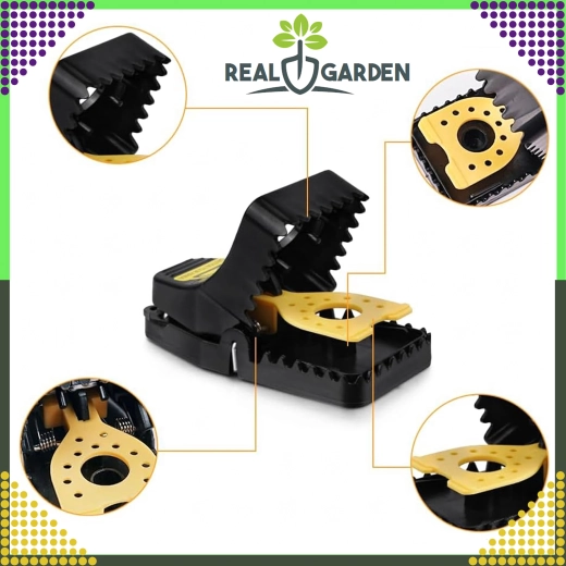 Sada 4 plastových pastí na myši a potkany s gilotinovým mechanismem