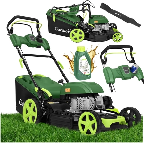Benzínová sekačka s pojezdem GARDLOV DriveXPro 51 cm 4v1, 196 cm³