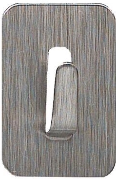Samolepicí nerezové háčky obdélníkové 2,5 × 3,5 cm (4 ks)
